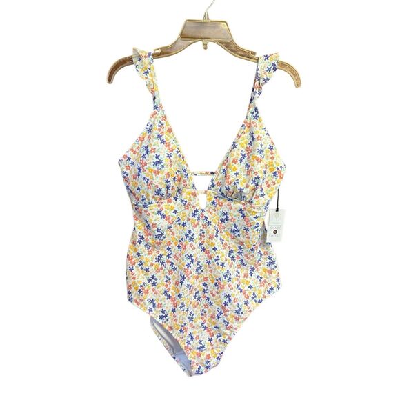 Shade & Shore Swimsuit Sz XL (16) Multicolor NWT - Picture 1 of 6